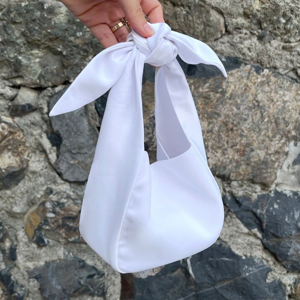 Bridal White Wedding Purse Bag or Clutch,